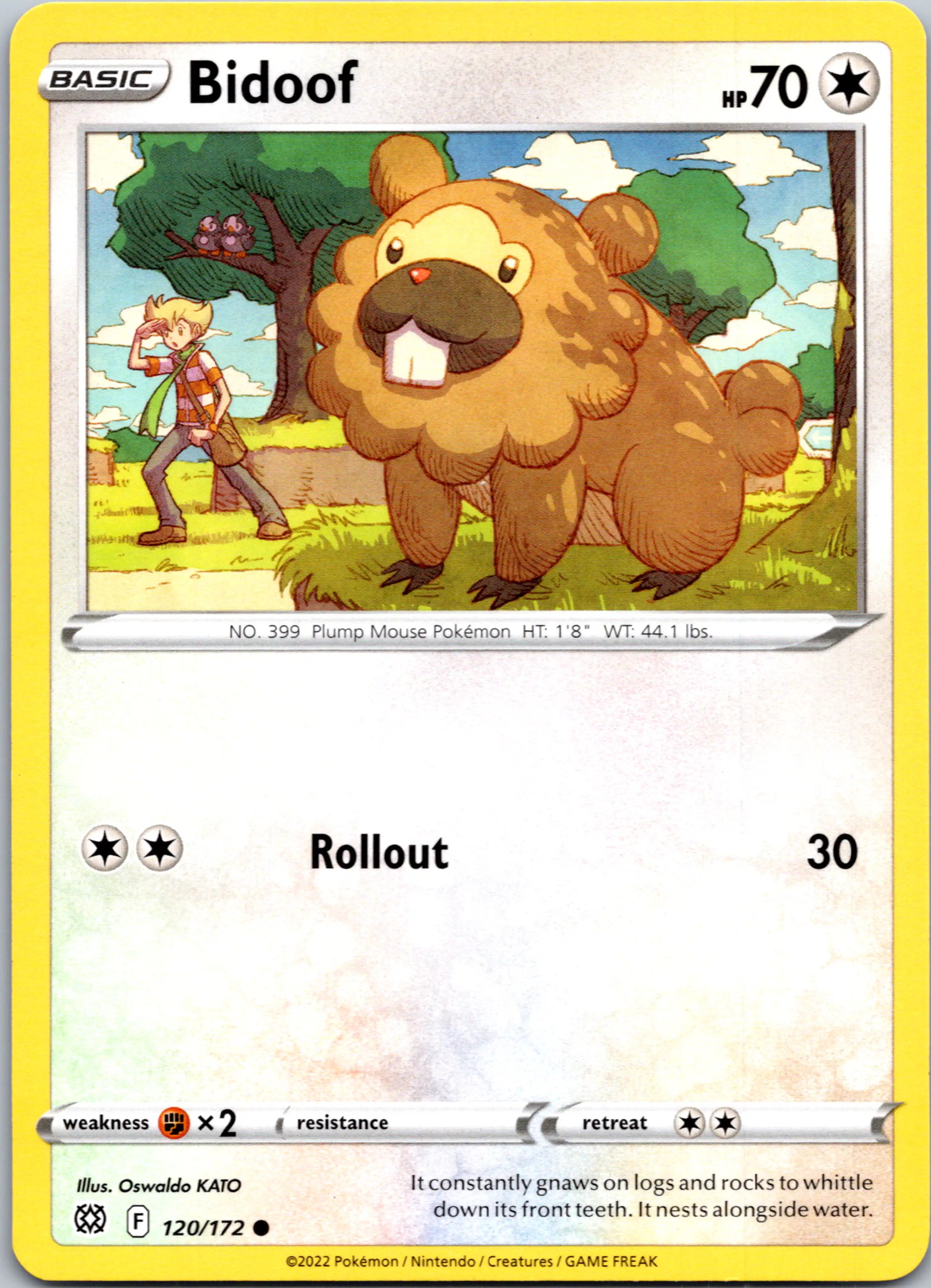 Bidoof [120/172] [Brilliant Stars] Reverse Holofoil
