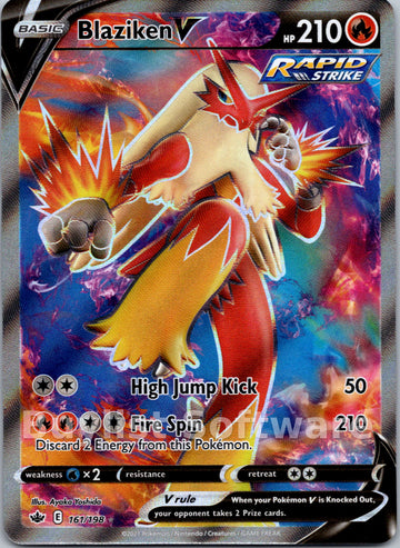 Blaziken V (161/198) [Sword & Shield: Chilling Reign]