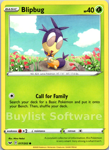 Blipbug [017/202] [Sword & Shield Base Set]