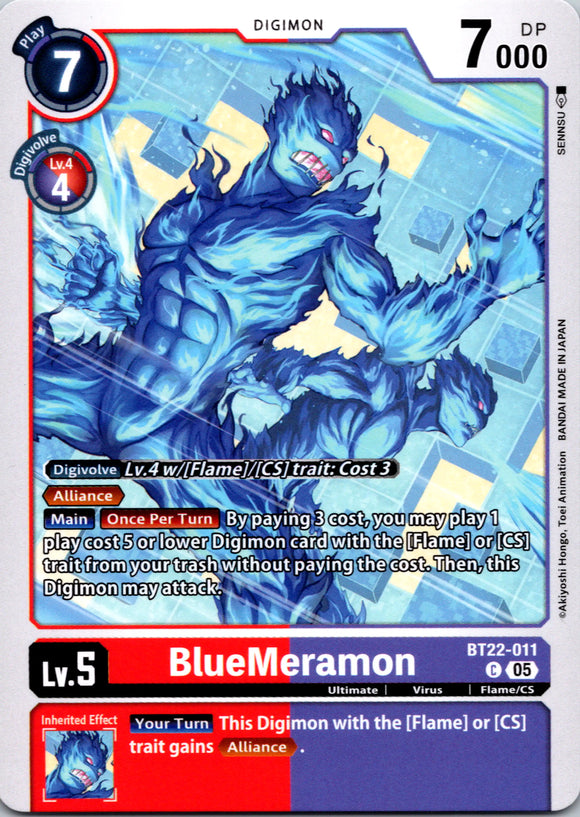 BlueMeramon [BT22-011 C] [Cyber Eden]