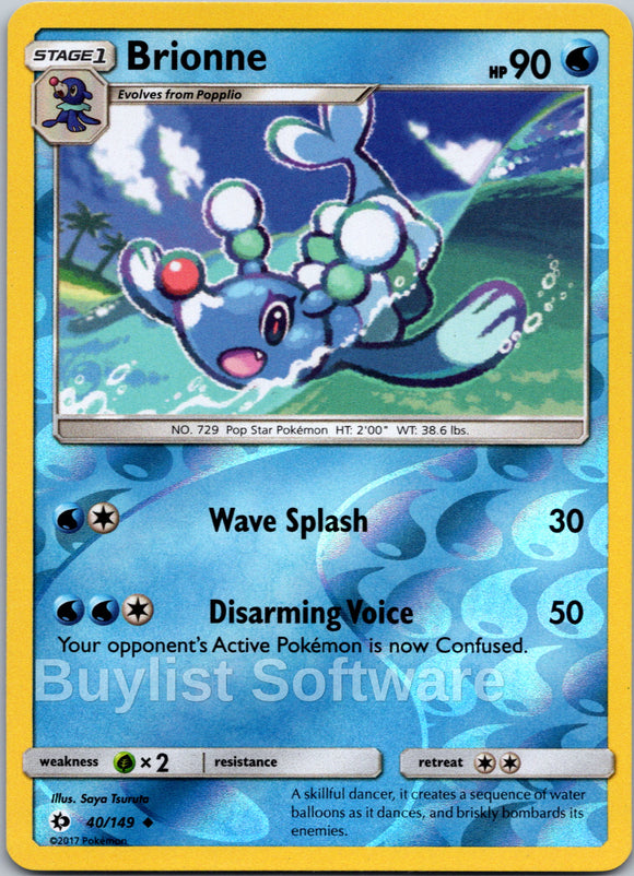Brionne [40/149] [Sun & Moon Base Set] Reverse Holofoil