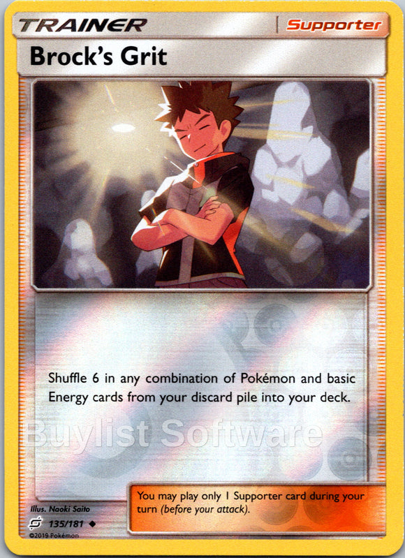 Brock's Grit [135/181] [Team Up] Reverse Holofoil