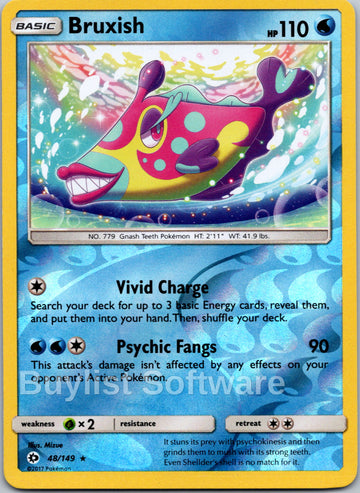 Bruxish [48/149] [Sun & Moon Base Set] Reverse Holofoil
