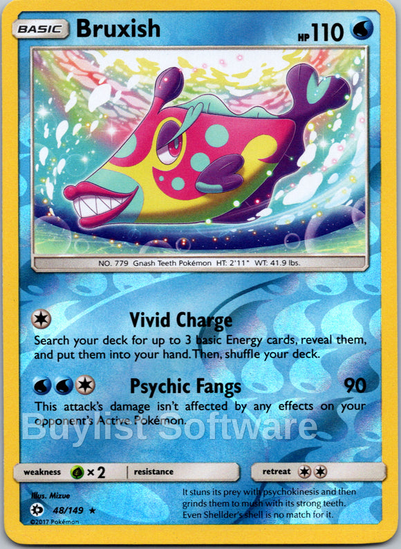 Bruxish [48/149] [Sun & Moon Base Set] Reverse Holofoil