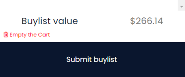 Submitting a Buylist