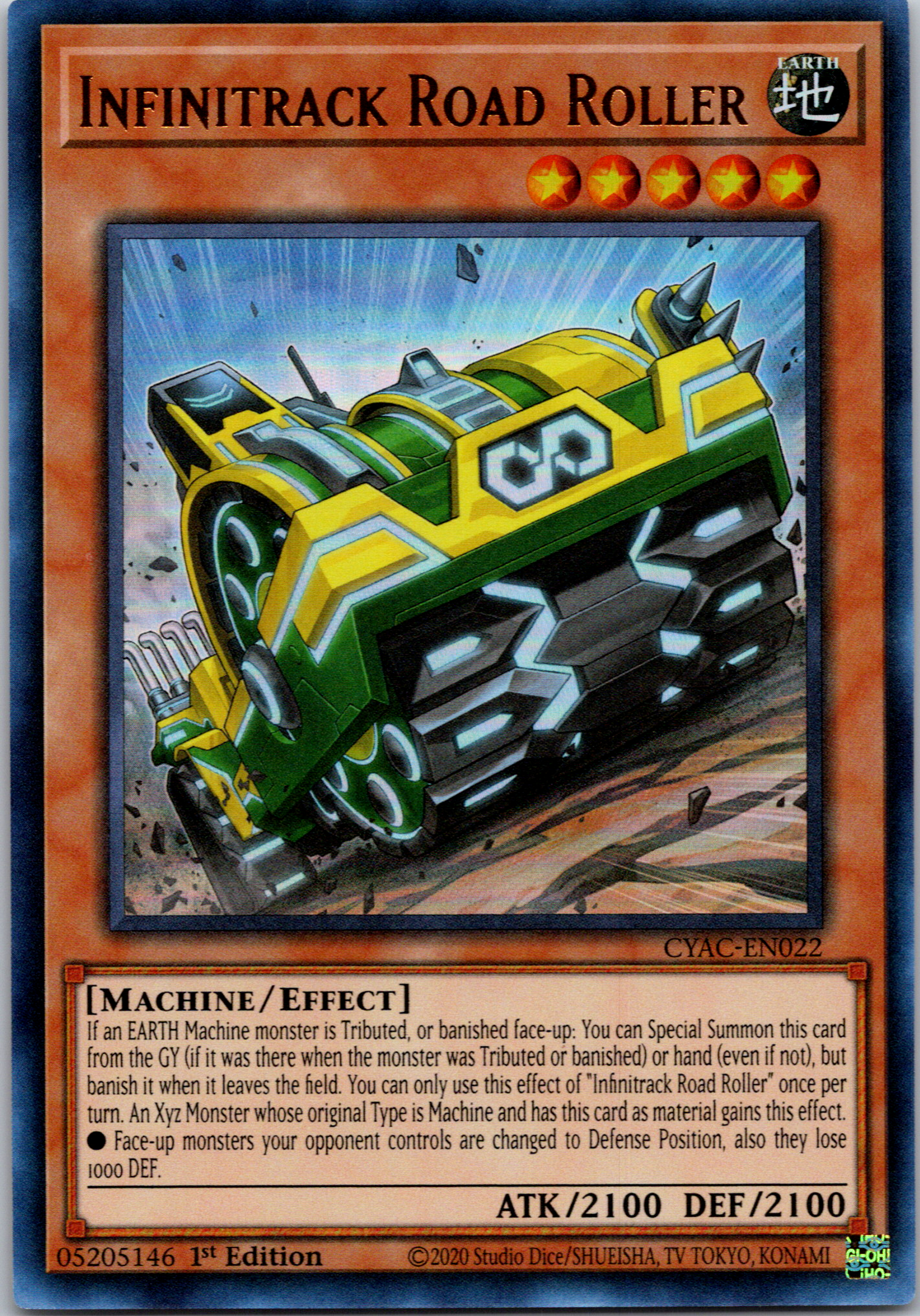 Infinitrack Road Roller [CYAC-EN022] Ultra Rare