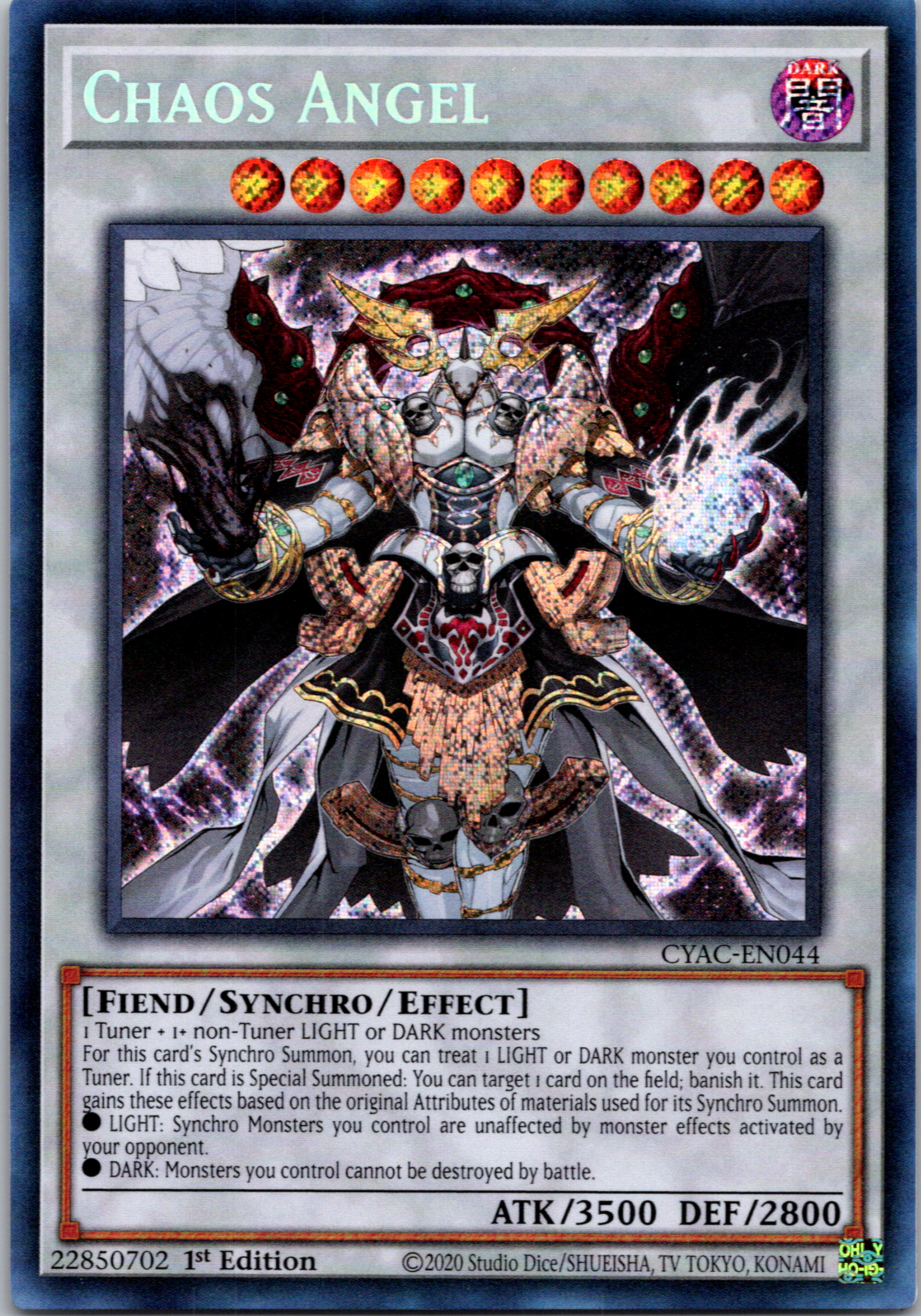 Chaos Angel [CYAC-EN044] Secret Rare