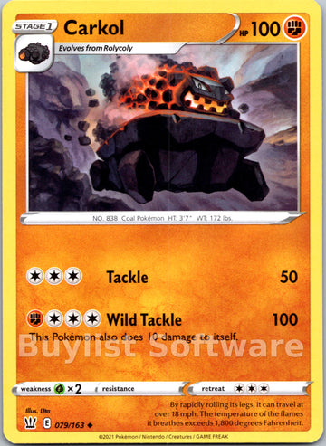 Carkol [079/163] [SWSH05: Battle Styles]