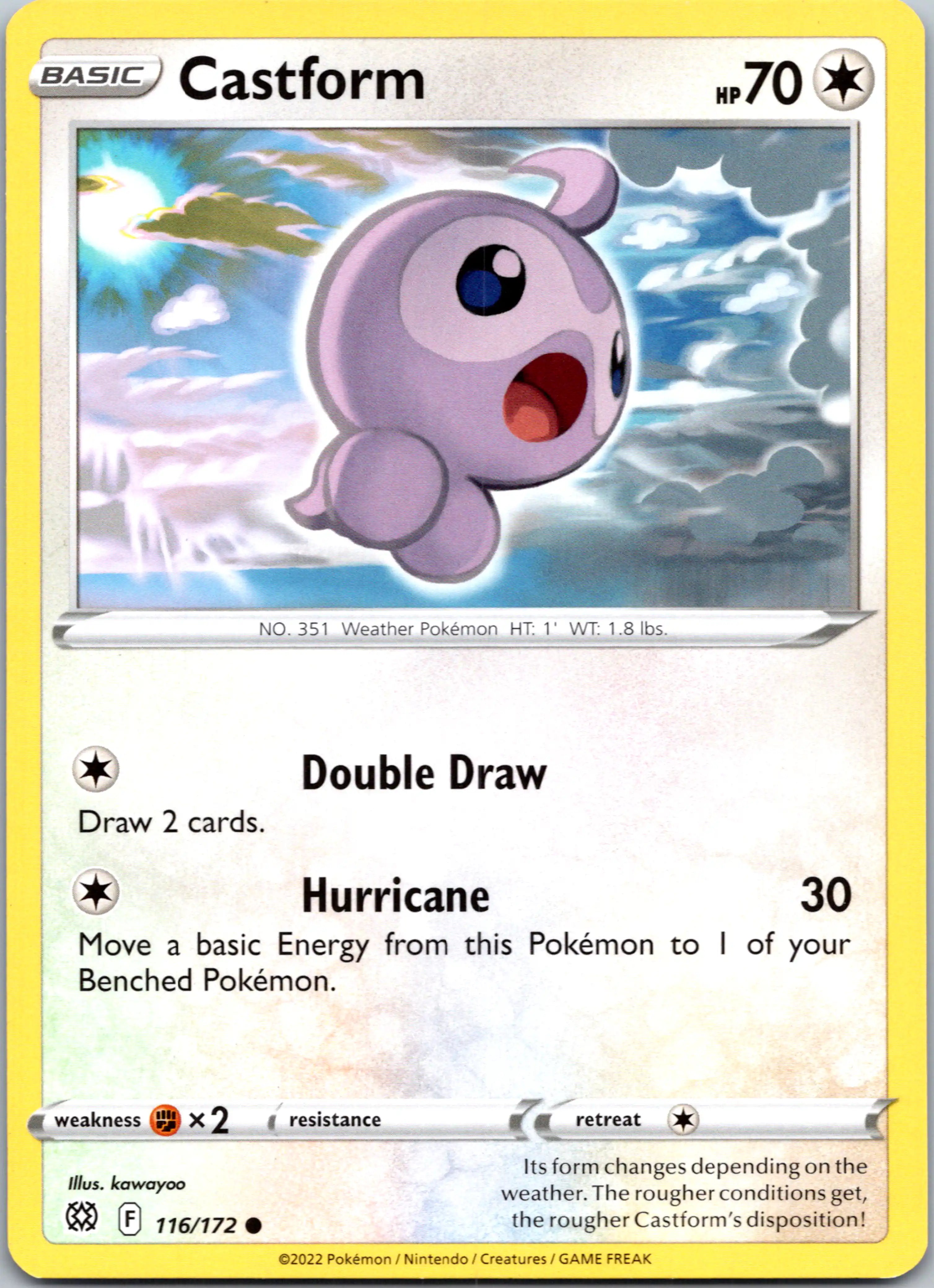 Castform [116/172] [Brilliant Stars] Reverse Holofoil