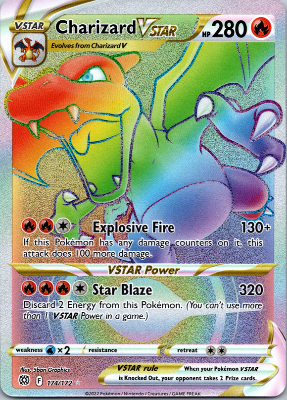 Charizard VSTAR (Secret) [174/172] [Brilliant Stars] Holofoil