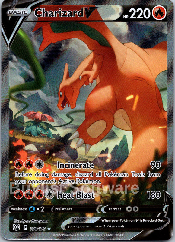 Charizard V (Alternate Full Art) [154/172] [Brilliant Stars] Holofoil