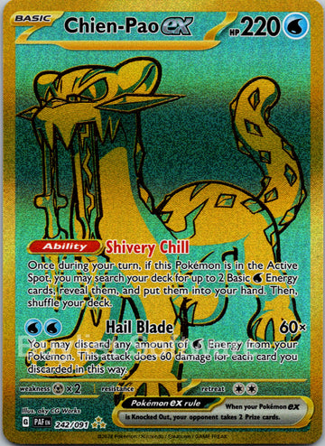 Chien-Pao ex [242/091] [Paldean Fates] Holofoil