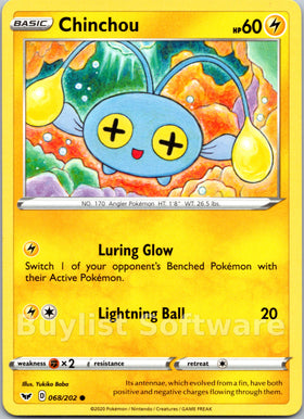 Chinchou [068/202] [Sword & Shield Base Set]