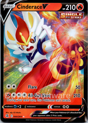 Cinderace V (044/264) [Sword & Shield: Fusion Strike]