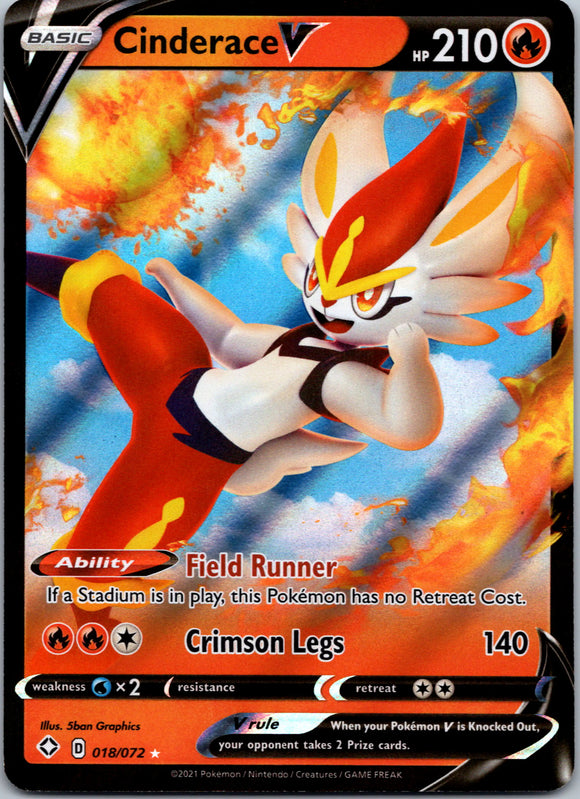 Cinderace V [018/072] [Shining Fates] Holofoil