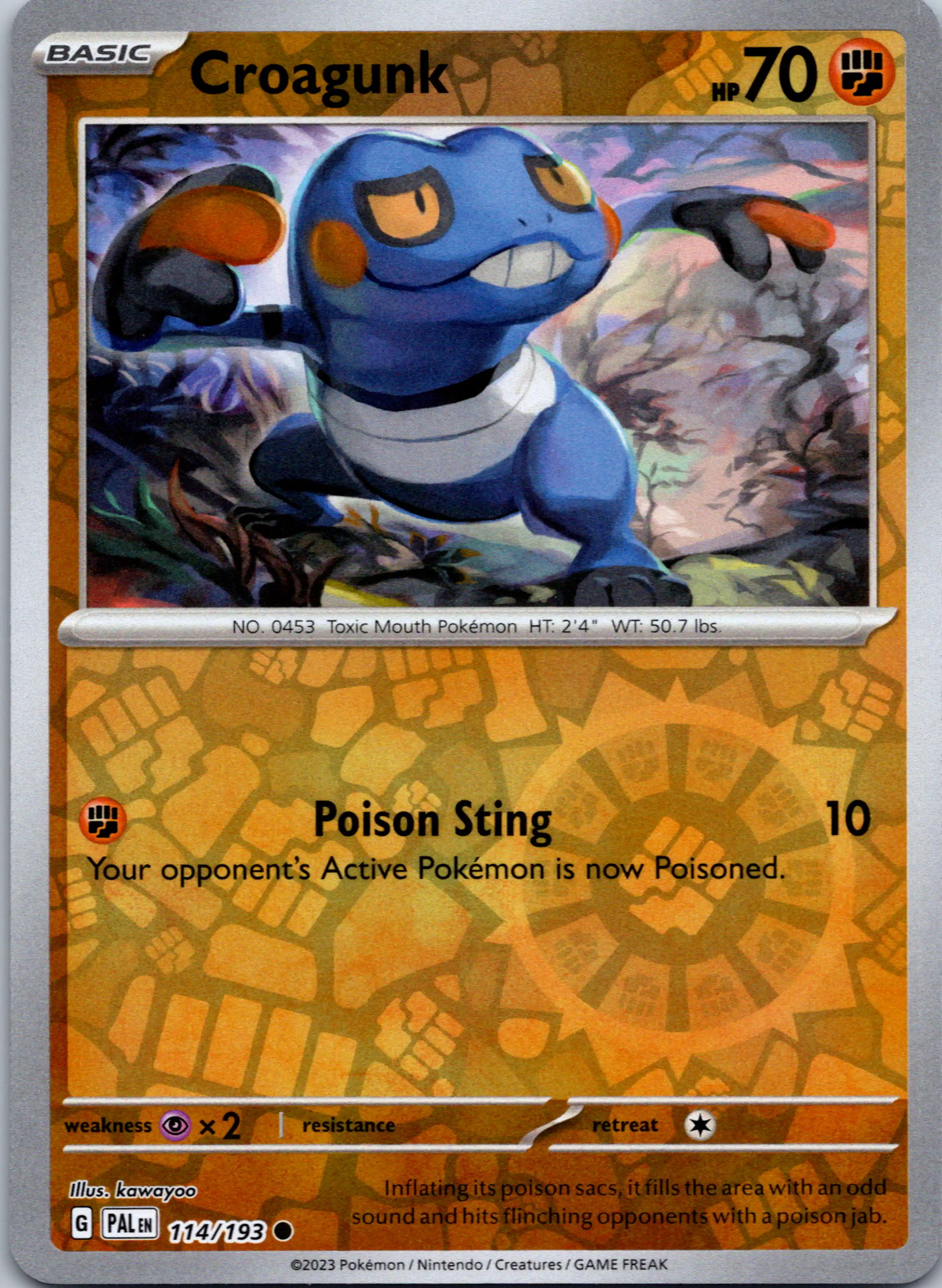 Croagunk [114/193] [Paldea Evolved] Reverse Holofoil