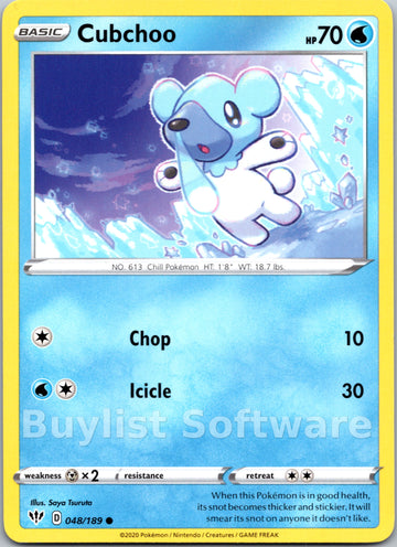 Cubchoo (048/189) [SWSH03: Darkness Ablaze]
