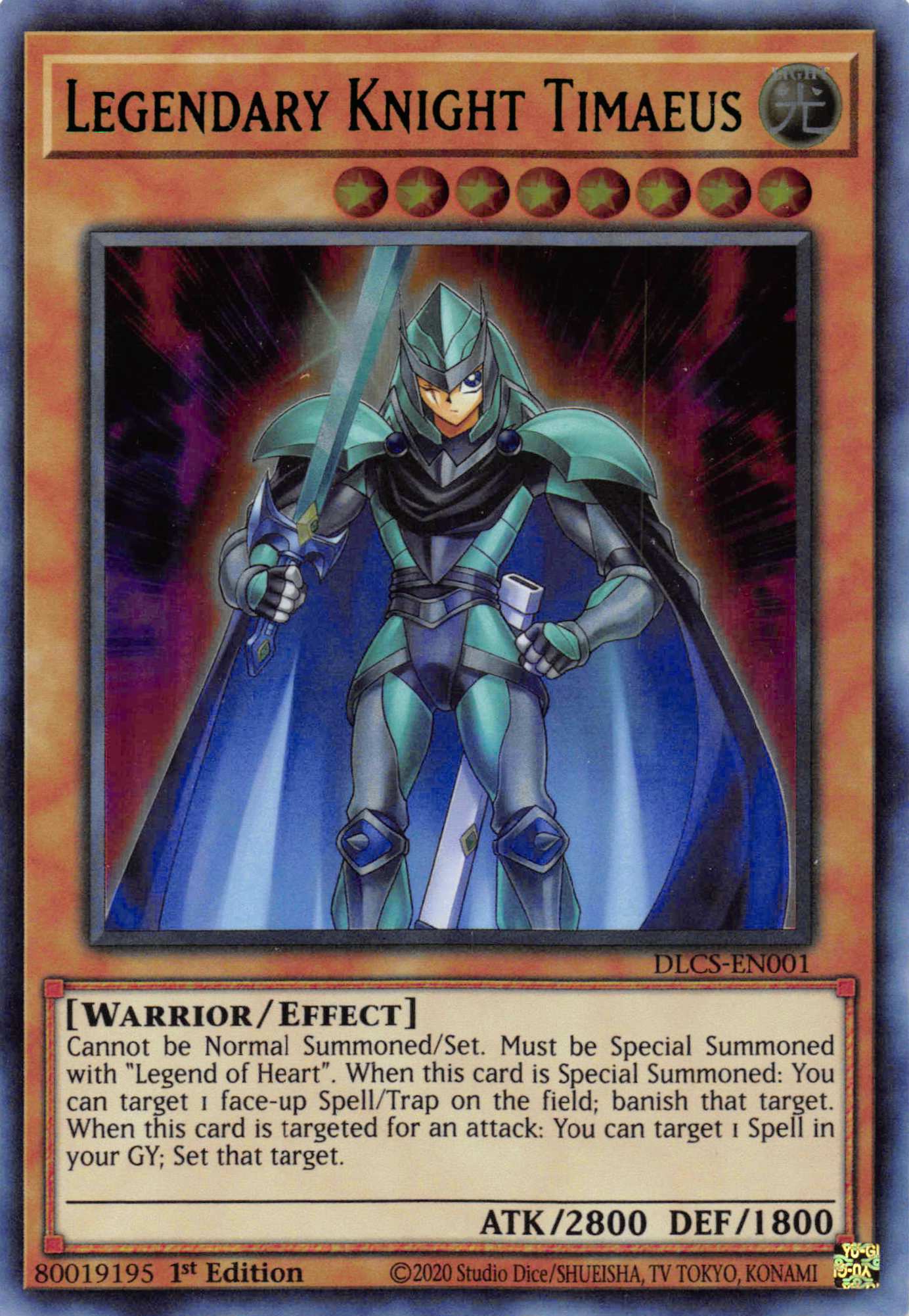 Legendary Knight Timaeus (Green) [DLCS-EN001] Ultra Rare