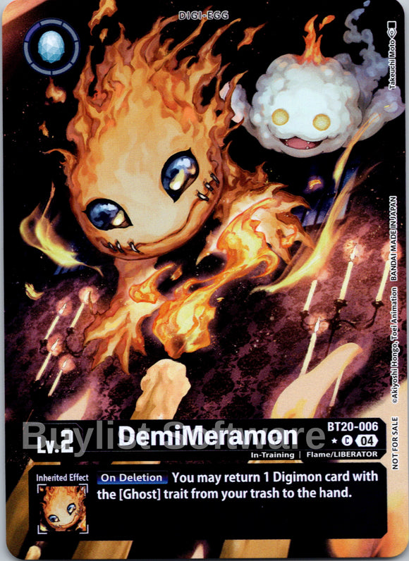 DemiMeramon - BT20-006 (Release Special Booster 2.5: Box Promotion Pack) [BT20-006 C] [Release Special Booster 2.5] Foil
