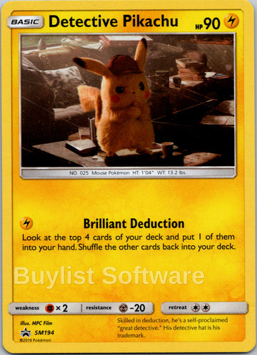 Detective Pikachu [SM194] [SM Promos] Holofoil
