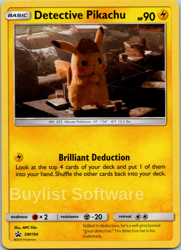 Detective Pikachu [SM194] [SM Promos] Holofoil