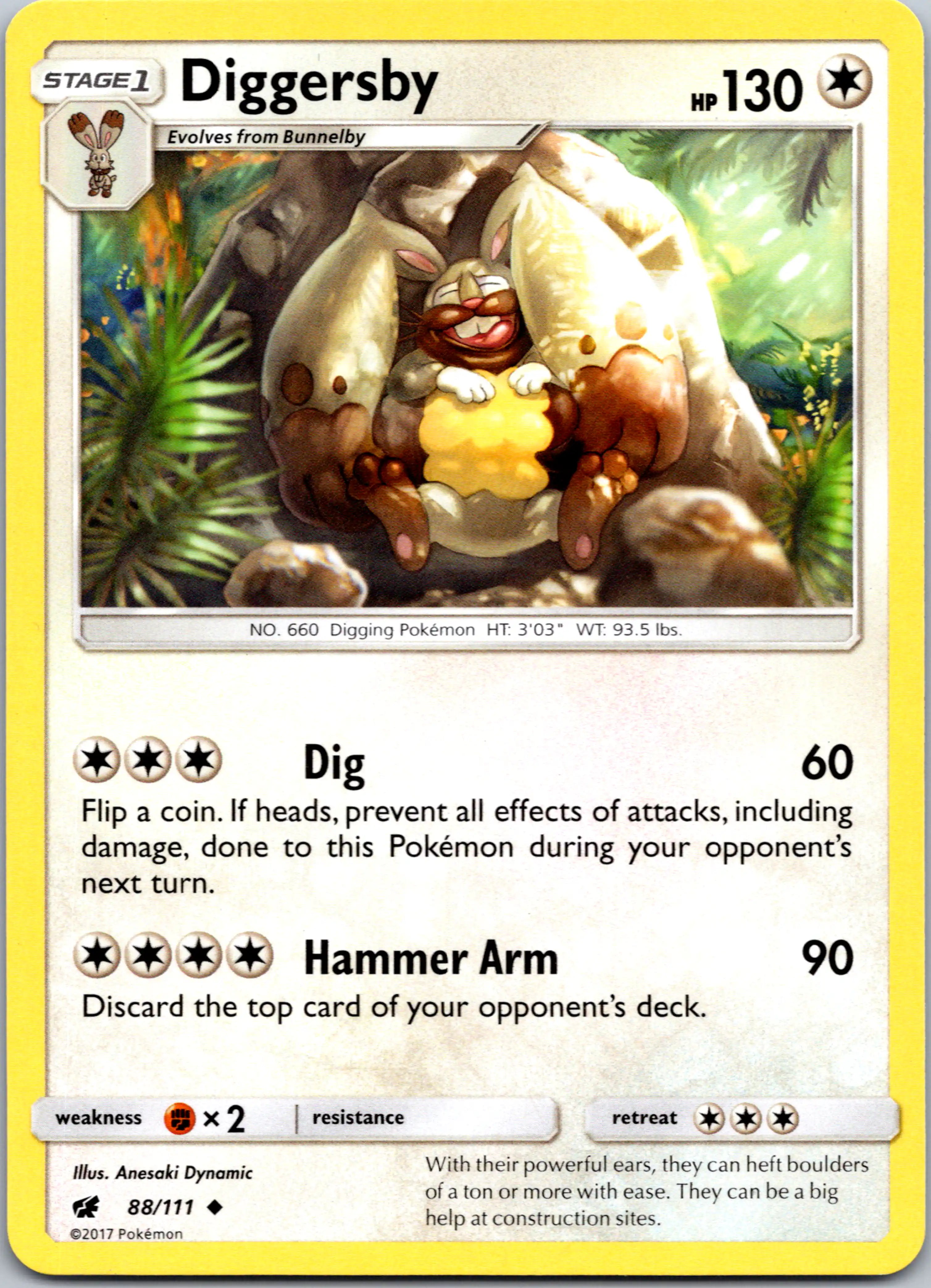Diggersby [88/111] [Crimson Invasion] Reverse Holofoil