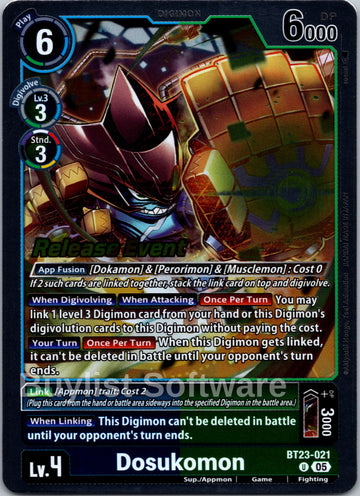 Dosukomon [BT23-021 U] [Hackers' Slumber Release Event Cards]
