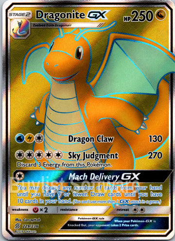 Dragonite GX [229/236] [Unified Minds] Holofoil