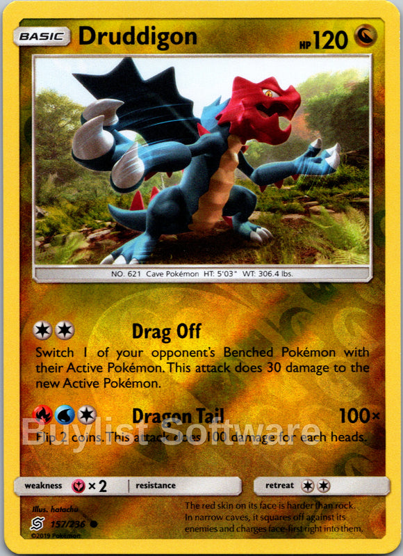 Druddigon [157/236] [Unified Minds] Reverse Holofoil