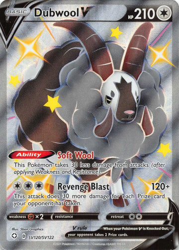 Dubwool V [SV120/SV122] [Shining Fates: Shiny Vault] Holofoil