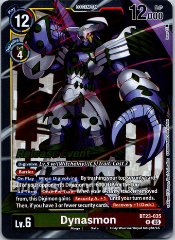Dynasmon [BT23-035 R] [Hackers' Slumber Release Event Cards] Foil