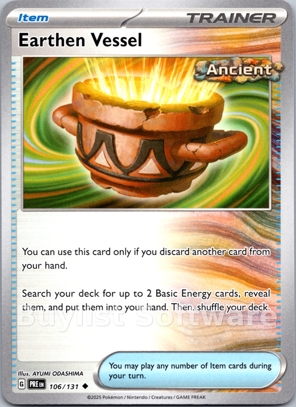 Earthen Vessel [106/131] [Prismatic Evolutions] Reverse Holofoil