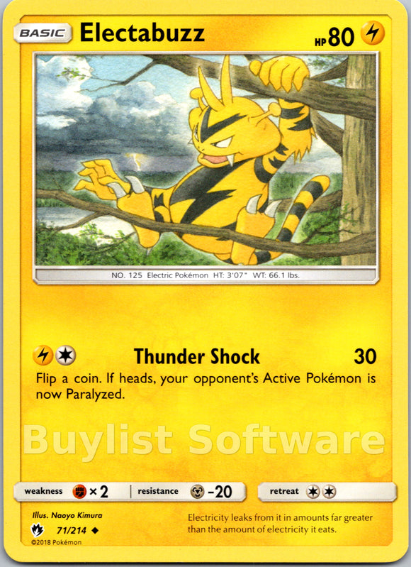 Electabuzz [71/214] [Lost Thunder] Reverse Holofoil