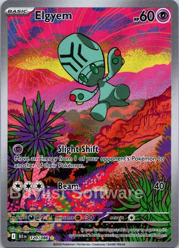 Elgyem [120/086] [Black Bolt] Holofoil