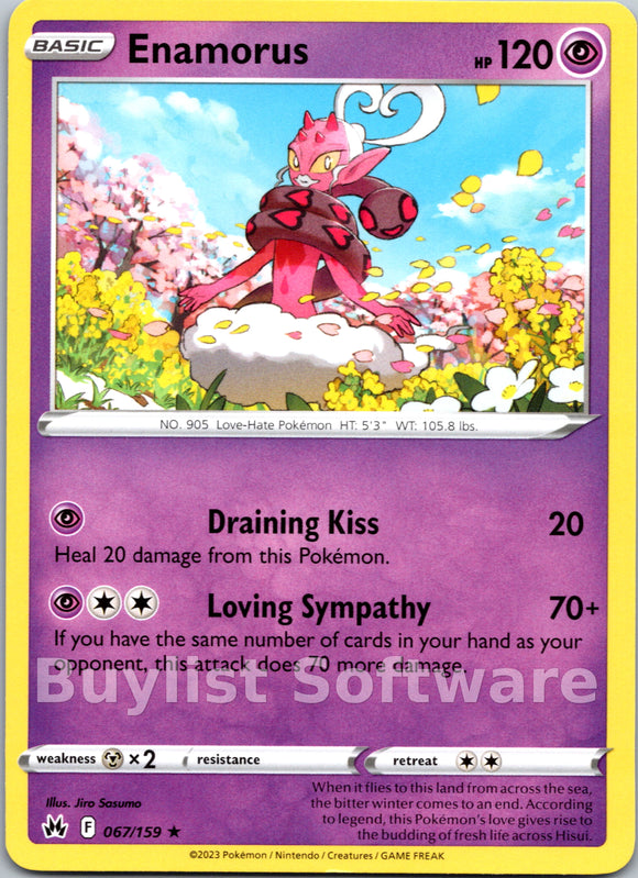 Enamorus [067/159] [Crown Zenith] Reverse Holofoil