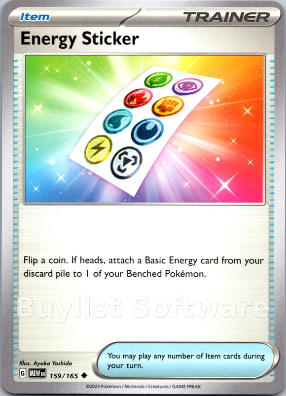 Energy Sticker (159/165) [Scarlet & Violet:  151] Reverse Holofoil
