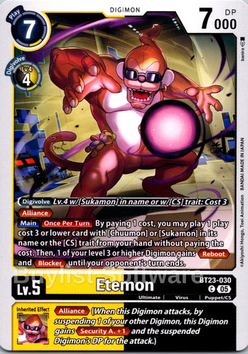 Etemon [BT23-030 C] [Hackers' Slumber]