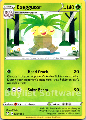 Exeggutor [005/185] [SWSH04: Vivid Voltage]