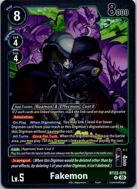 Fakemon [BT22-075 R] [Cyber Eden] Foil