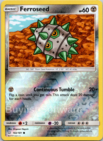 Ferroseed [102/181] [Team Up] Reverse Holofoil