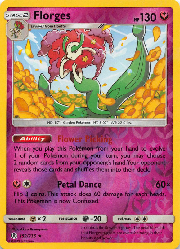 Florges [152/236] [Cosmic Eclipse] Reverse Holofoil