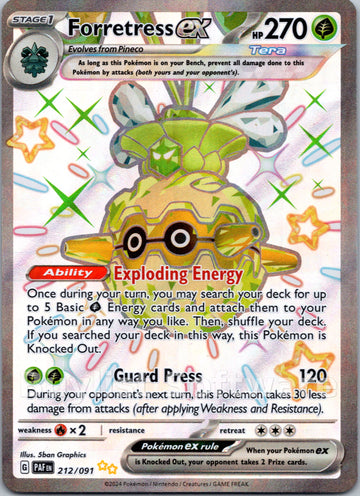 Forretress ex [212/091] - (Paldean Fates) Holofoil