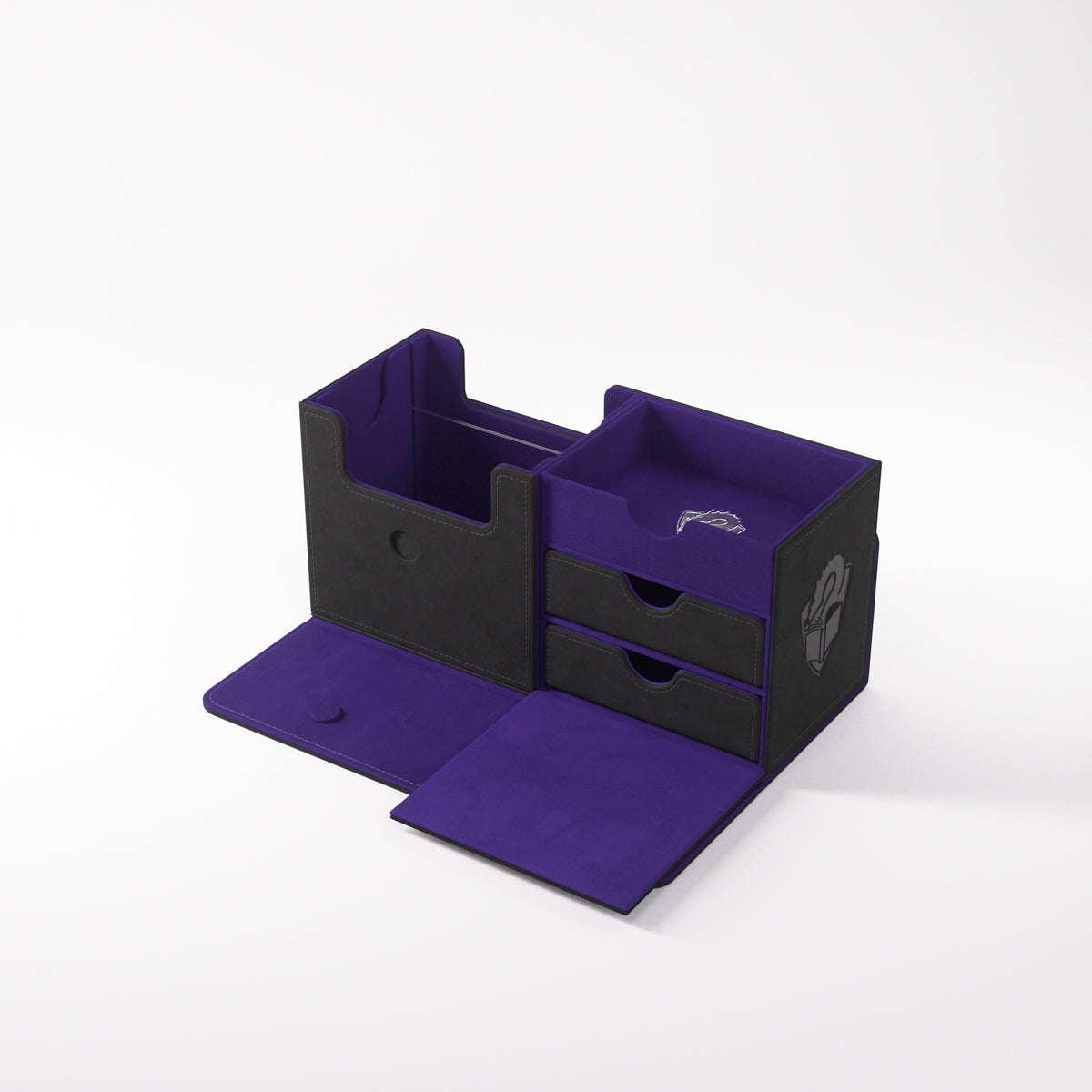 The Academic 133+ XL Convertible Black/Purple Deck Box (133ct)