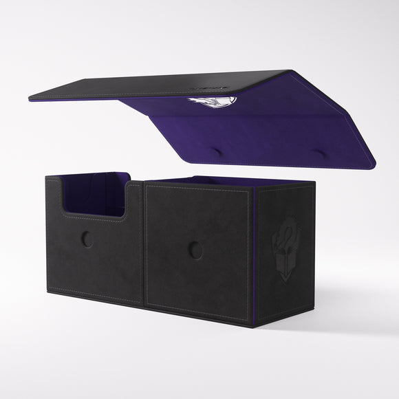 The Academic 133+ XL Convertible Black/Purple Deck Box (133ct)