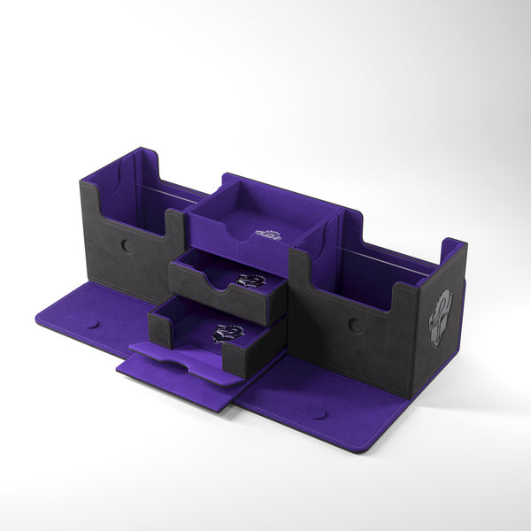 The Academic 266+ XL Convertible Black/Purple Deck Box (266ct)