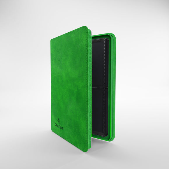 GameGenic Zip-Up Album 8 Pocket Binder - Green (4 pockets per page) - Local Pickup Only
