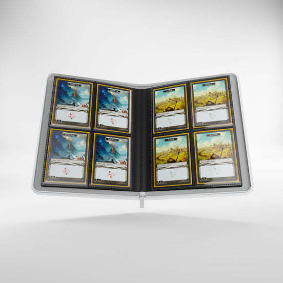 GameGenic Zip-Up Album 8 Pocket Binder - White (4 pockets per page) - Local Pickup Only