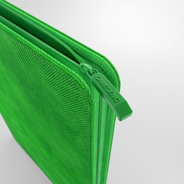 GameGenic Zip-Up Album 8 Pocket Binder - Green (4 pockets per page) - Local Pickup Only