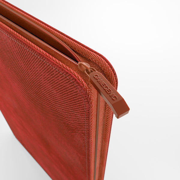 GameGenic Zip-Up Album 8 Pocket Binder - Red (4 pockets per page) - Local Pickup Only