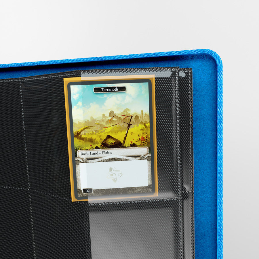 GameGenic Zip-Up Album 8 Pocket Binder - Blue (4 pockets per page) - Local Pickup Only